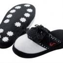 Woodworm golf slippers